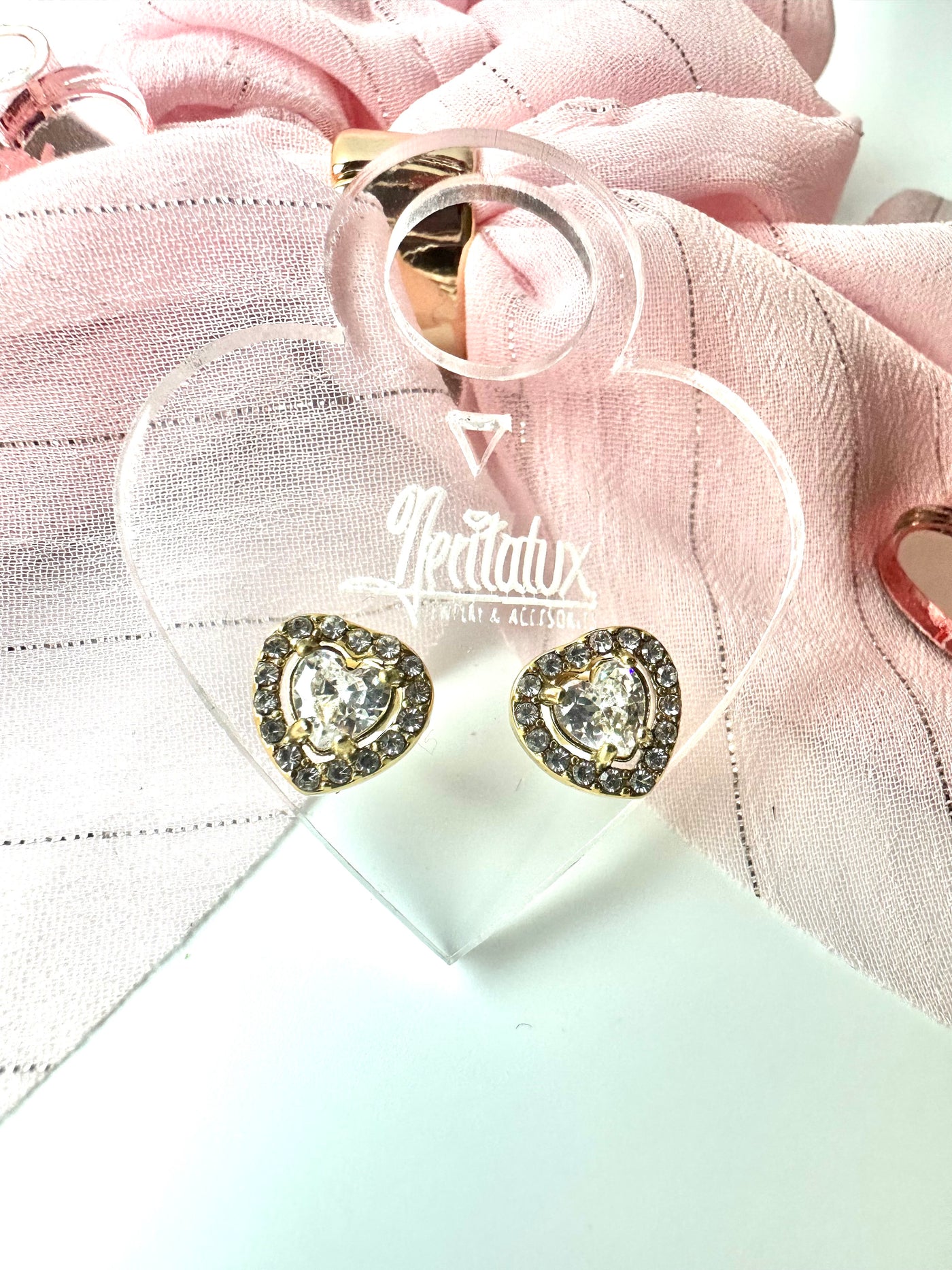 Zirconia Heart Earrings