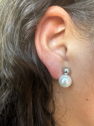 Bead Pearl Earrings