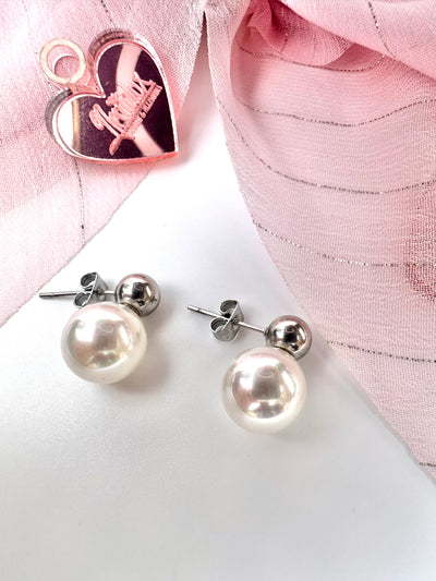 Bead Pearl Earrings