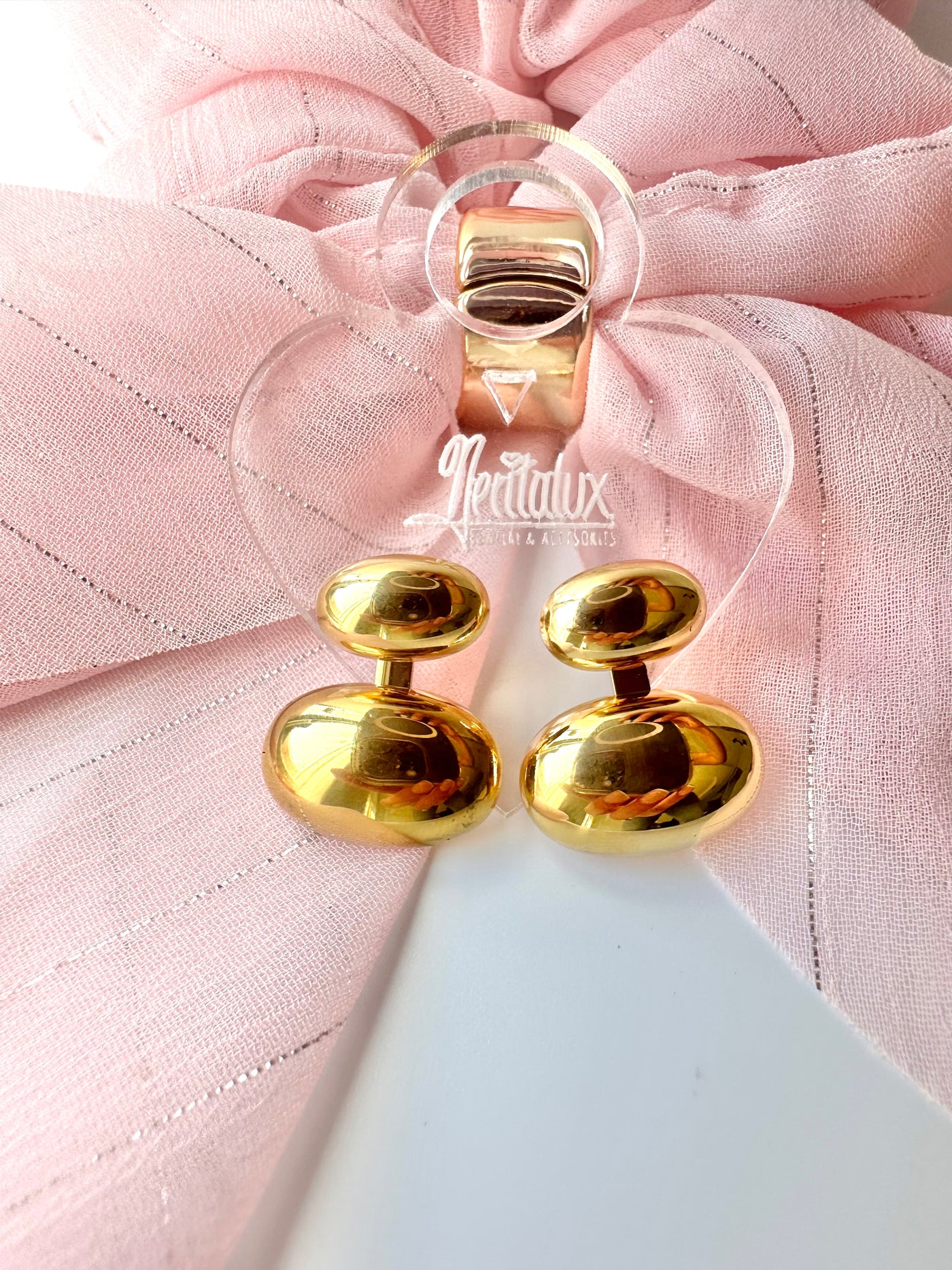 Oval Double Function Earrings