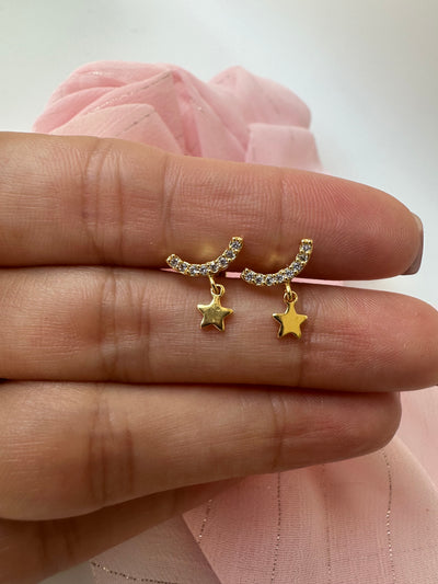 Pendant Star Stud Earrings