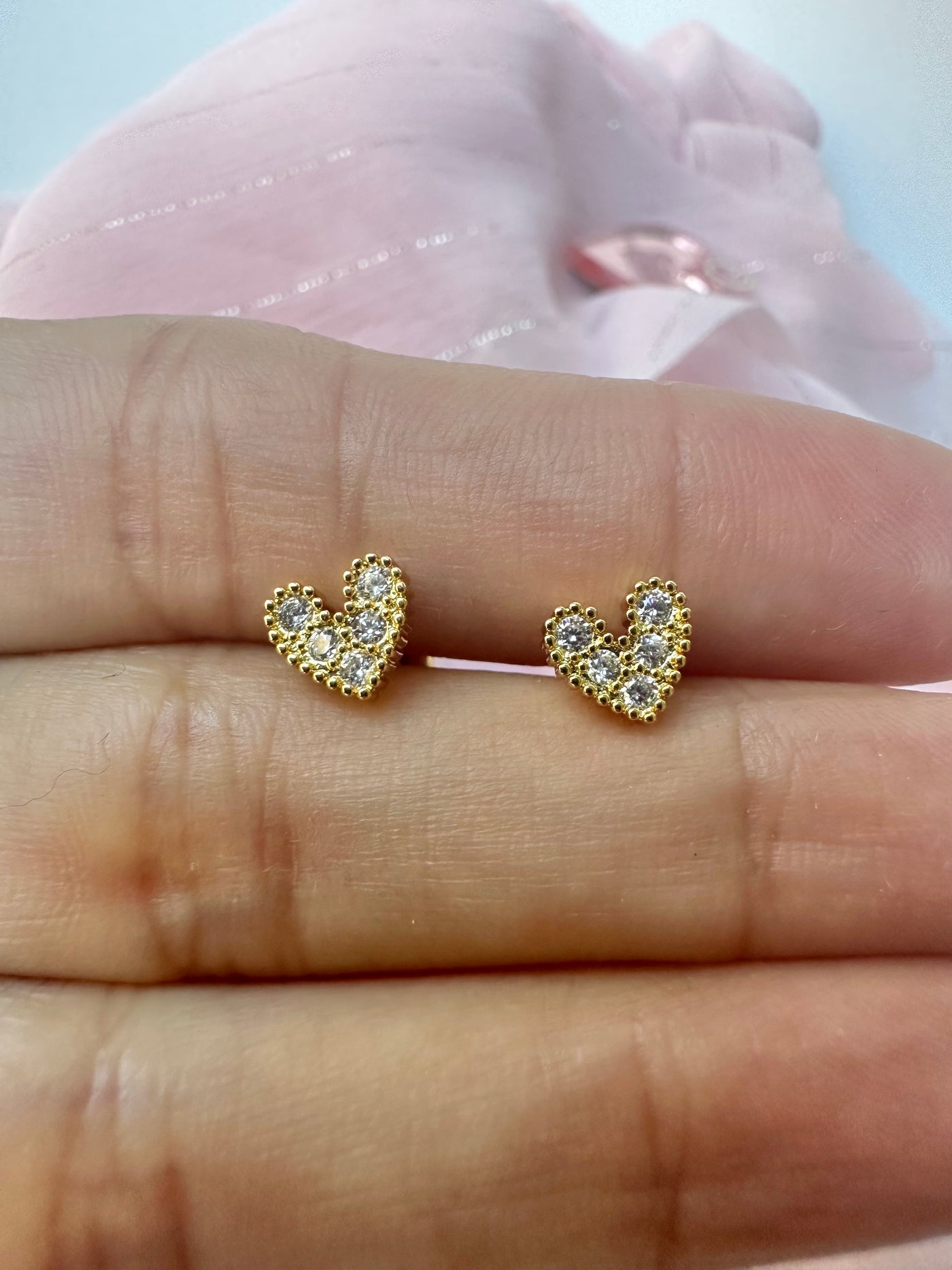 Hearts Stud Earrings