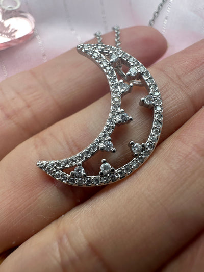 Silver Moon Necklace