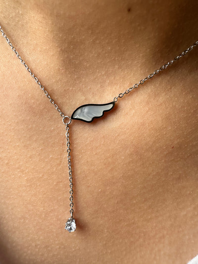 Angel Wing Silver Necklace